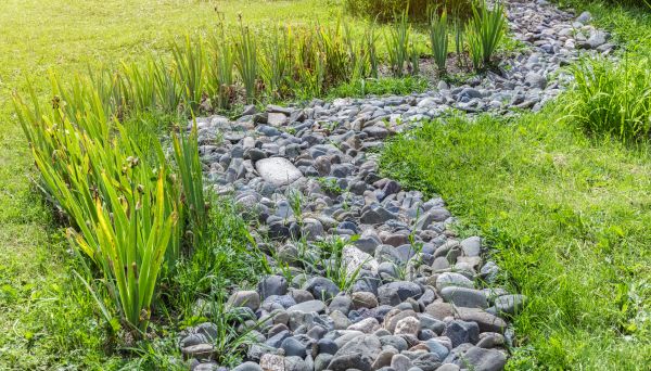 River Rock Garden Installation in Glen Burnie