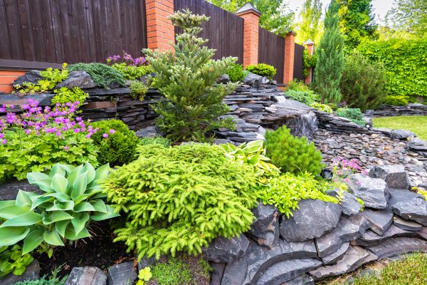 Stone Garden Installation in Glen Burnie